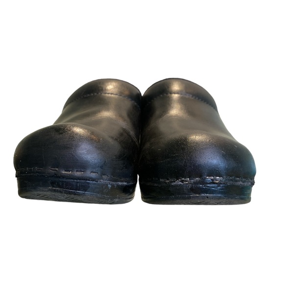 Dansko  black leather slip-on mules womens 7.5 - Picture 6 of 7